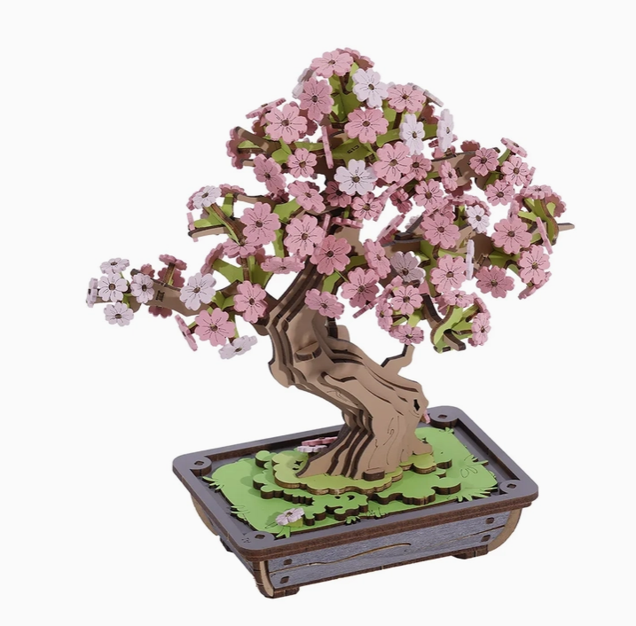 bonsai lab Rolife Sakura Bonsai 3D Puzzle Kit – Mercer Labs