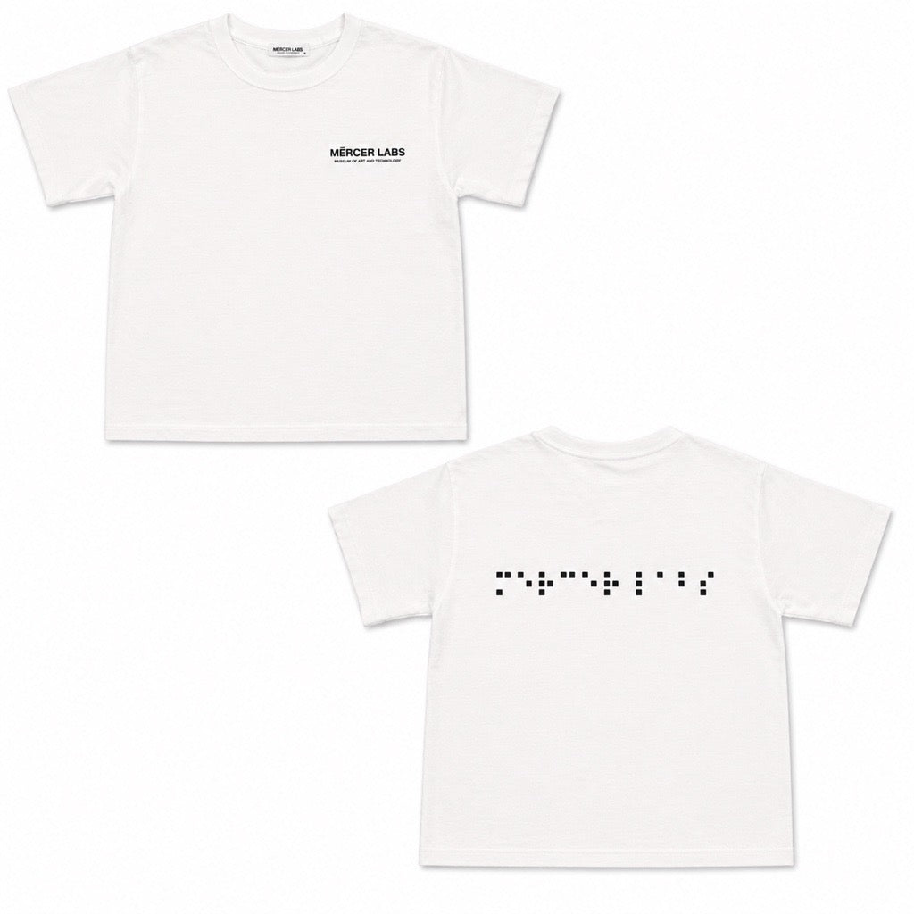 Kids Braille Short Sleeve Tee White