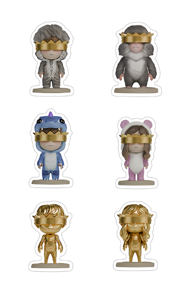 Crown Kid Sticker Sheet