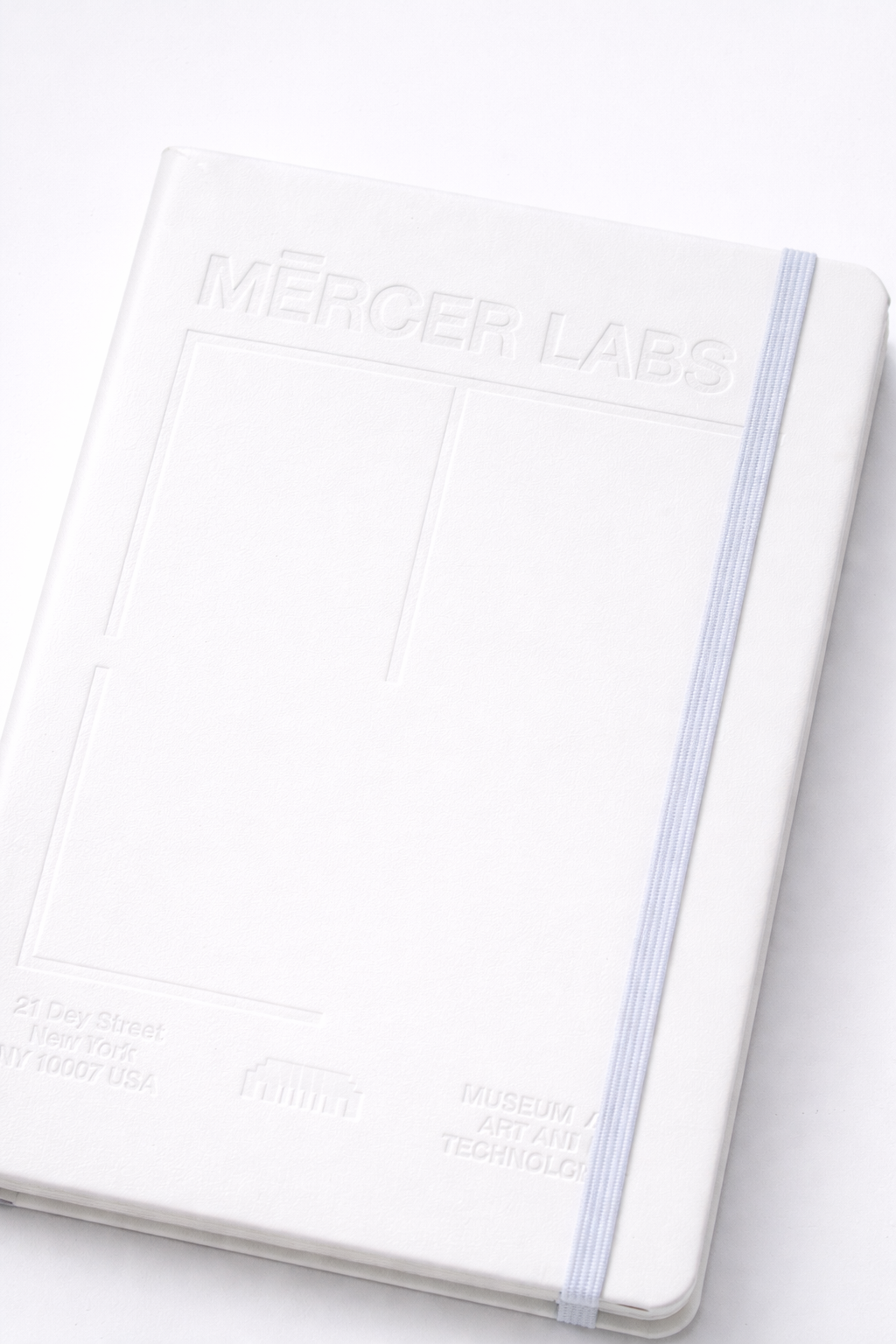 White Leather Mercer Labs Journal