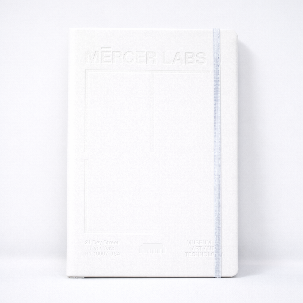 White Leather Mercer Labs Journal