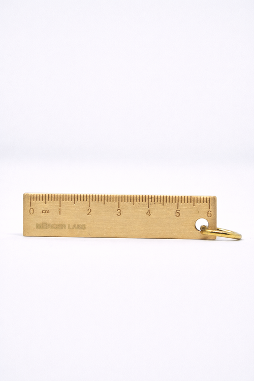"Are We In the Future" Brass Key Ring