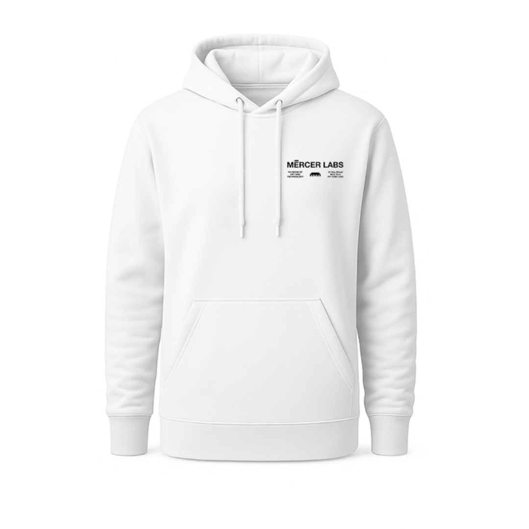 Mercer Labs White Hoodie